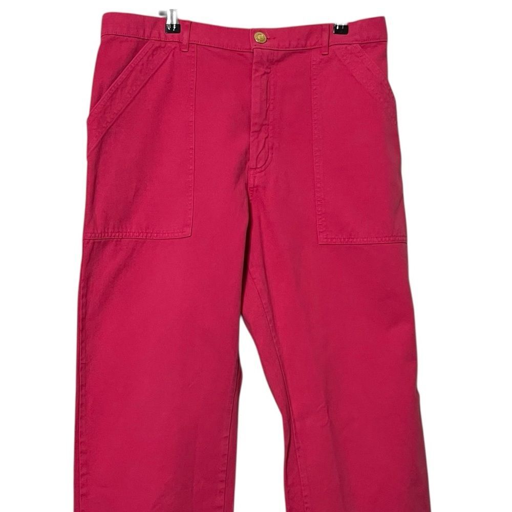 Big Bud Press Work Pants Womens Large Hot Pink Cotton High Rise Straight Leg - Picture 3 of 13